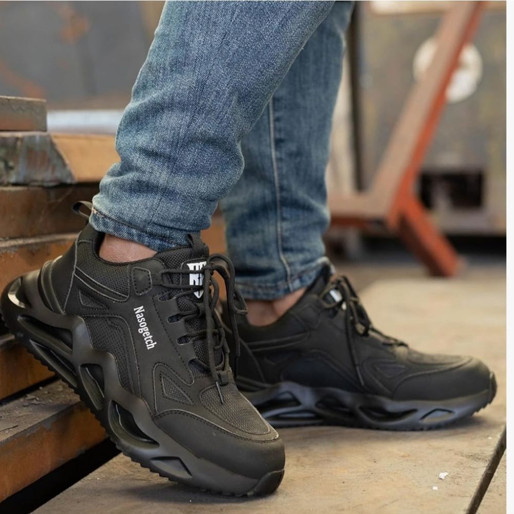 Nasogetch Men's Black Sneakers Size 41-US 8